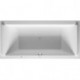 Baignoire Bain à remous rectangulaire STARCK 241 l 190x90 blanc, 2 dossiers Air-Syst