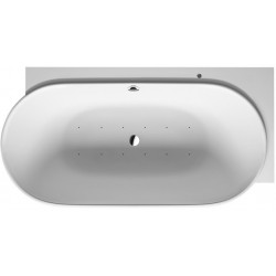 Baignoire bain à remous Duravit LUV 185x95 angle droite 2 dossiers blanc Air-Syst