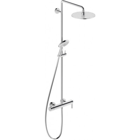 Système de douche mitigeur de douche C.1 hauteur 1200 projection 340mm noir mat DURAVIT