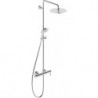 Système de douche mitigeur de douche C.1 hauteur 1200 projection 340mm noir mat DURAVIT