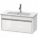 Meuble sous-vasque KETHO COMPACT 410x800x385mm blanc brillant