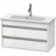 Meuble sous-vasque KETHO COMPACT 480x800x385mm blanc brillant