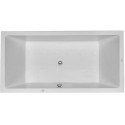 Baignoire Bain à remous rectangulaire STARCK 252 l 180x90 blanc, 2 dossiers Air-Syst
