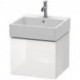 Meuble sous-vasque L-CUBE 394x484x459mm blanc brillant