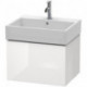 Meuble sous-vasque L-CUBE 394x584x459mm blanc brillant lack