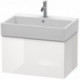 Meuble sous-vasque L-CUBE 394x684x459mm blanc mat