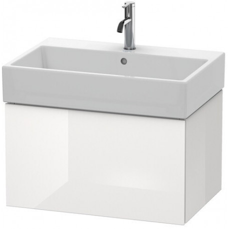 Meuble sous-vasque L-CUBE 394x684x459mm blanc mat