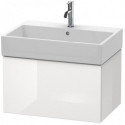 Meuble sous-vasque L-CUBE 394x684x459mm blanc mat