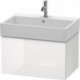 Meuble sous-vasque L-CUBE 394x684x459mm blanc brillant