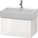 Meuble sous-vasque L-CUBE 394x684x459mm blanc brillant