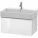 Meuble sous-vasque L-CUBE 394x784x459mm blanc mat