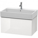 Meuble sous-vasque L-CUBE 394x784x459mm blanc mat