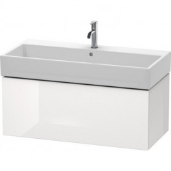 Meuble sous-vasque L-CUBE 394x984x459mm blanc brillant