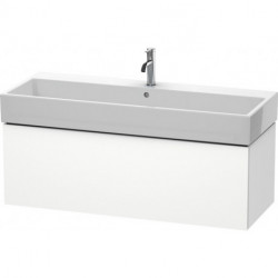 Meuble sous-vasque L-CUBE 394x1184x459mm blanc mat