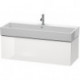 Meuble sous-vasque L-CUBE 394x1184x459mm blanc brillant