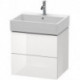 Meuble sous-vasque L-CUBE 544x584x459mm blanc mat
