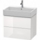 Meuble sous-vasque L-CUBE 544x684x459mm blanc brillant