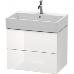 Meuble sous-vasque L-CUBE 544x684x459mm blanc brillant