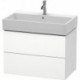 Meuble sous-vasque L-CUBE 544x784x459mm blanc mat