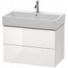 Meuble sous-vasque L-CUBE 544x784x459mm blanc brillant