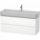 Meuble sous-vasque L-CUBE 544x1184x459mm blanc mat
