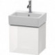 Meuble sous-vasque L-CUBE 400x434x341mm ouverture droite blanc brillant