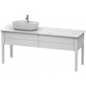 Meuble sous-vasque LUV 743x1388x570m avec éclairagecken li blanc sdm