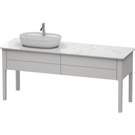 Meuble sous-vasque LUV 743x1388x570m avec éclairagecken li blanc nordique