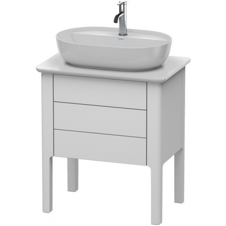 Meuble sous-vasque LUV 743x688x450mm blanc semi-brillant