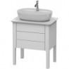 Meuble sous-vasque LUV 743x688x450mm blanc semi-brillant
