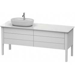 Meuble sous-vasque LUV 743x1783x570m avec éclairagecken li blanc sdm