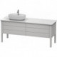 Meuble sous-vasque LUV 743x1783x570m avec éclairagecken li blanc nordique