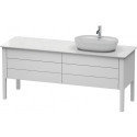 Meuble sous-vasque LUV 743x1783x570m avec éclairagecken blanc semi-brillant