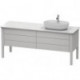 Meuble sous-vasque LUV 743x1783x570m avec éclairagecken re blanc nordique