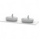 Console en pierre de quartz LUV 25x1783x595mm blanc Structure
