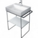 Insert en verre Duravit DURASQUARE pour console métallique 003101/102 we