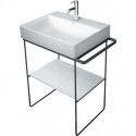 Insert en verre Duravit DURASQUARE pour console métallique 003101/102 flan gr