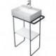Insert en verre Duravit DURASQUARE pour console métallique 003109/110 we