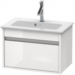 Meuble sous-vasque KETHO COMPACT 410x600x385mm blanc brillant
