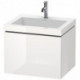 Meuble sous-vasque L-CUBE WT Vero Air 500x600x480mm sans trou de robinetterie blanc mat