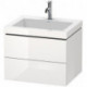 Meuble sous-vasque L-CUBE WT Vero Air 500x600x480mm sans trou de robinetterie blanc mat