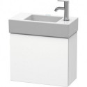 Meuble sous-vasque L-CUBE 400x480x240mm ouverture gauche blanc mat