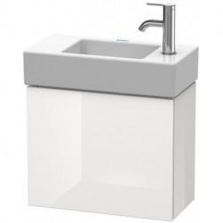 Meuble sous-vasque L-CUBE 400x480x240mm ouverture droite blanc brillant