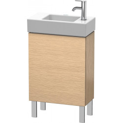 Meuble sous-vasque L-CUBE 582x480x240mm ouverture gauche chêne brossé