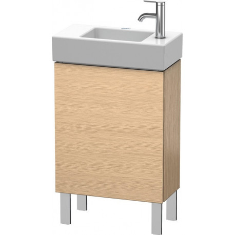 Meuble sous-vasque L-CUBE 582x480x240mm ouverture gauche chêne brossé
