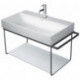 Support métallique DURASQUARE pour lave-mains f WT 235380 chromé 