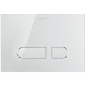 Plaque de déclenchement DURASYSTEM A1 229.8x157mm pour WC, verre blanc DURAVIT