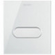 Plaque de déclenchement DURASYSTEM A1 140.5x157mm pour urinoir, plastique blanc