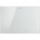 Plaque de déclenchement DURASYSTEM A2 229.8x157mm sans contact pour WC verre blanc