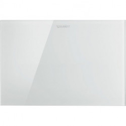 Plaque de déclenchement DURASYSTEM A2 229.8x157mm sans contact pour WC verre blanc